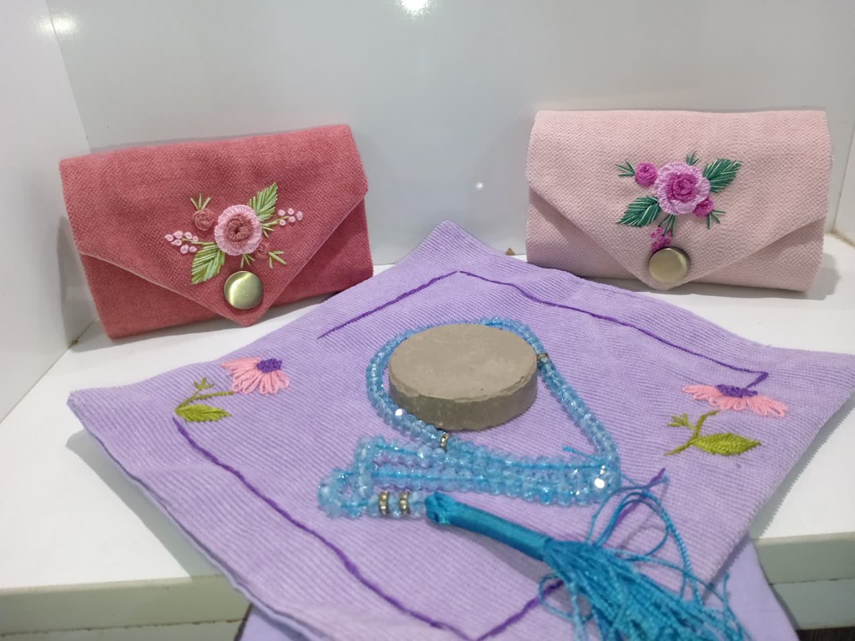 جاقرآنی مخمل طرحدار و گلدوزیشده - Image 3